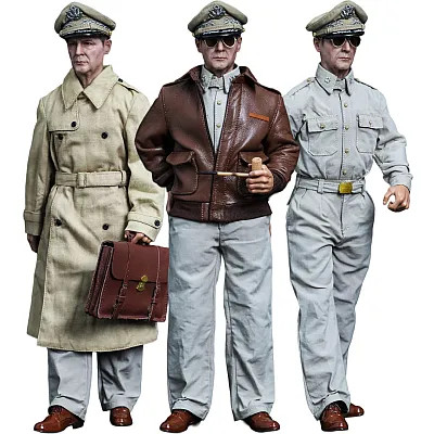 Shop the UJINDOU General Douglas MacArthur, Philippines 1944 – Korea 1951 1/6 Scale Action Figure (UD9063) at HobbyGalaxy.com  — a premium military collectible featuring detailed tailoring, authentic wartime accessories, and a highly accurate likeness of the iconic U.S. general.