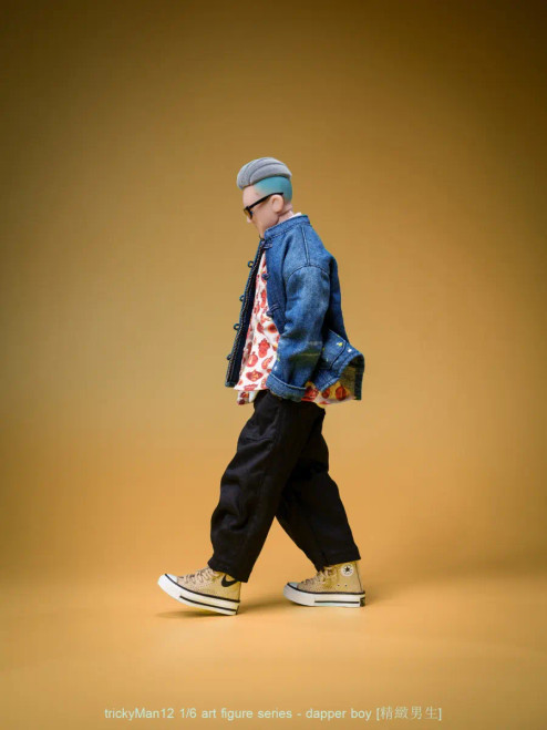 Shop the trickyMan12 Dapper Boy 1/6 Scale Art Figure (FB‑10146‑D) at HobbyGalaxy.com  — a stylish designer collectible featuring detailed craftsmanship, expressive character design, and a premium art‑figure aesthetic.