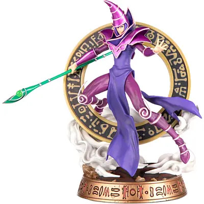 Shop the First 4 Figures “Yu‑Gi‑Oh!” Dark Magician (Purple Variant) at HobbyGalaxy.com  — a premium collectible statue featuring the iconic Dark Magician in a striking purple variant with detailed sculpting and an impressive display presence.
