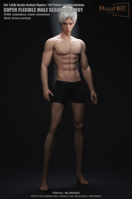 Order the Mojoy Studio Gentleman Super Flexible Male 1/6 Scale Seamless Body (Suntan, MJ-DD02H) at HobbyGalaxy.com. The perfect base for custom figures.