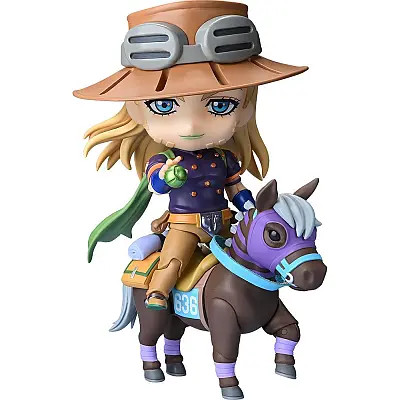 Pre-order the Nendoroid Gyro Zeppeli DX from JoJo's Bizarre Adventure: Steel Ball Run. Get this deluxe Medicos anime figure today at HobbyGalaxy.com.