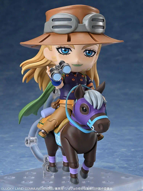 Pre-order the Nendoroid Gyro Zeppeli DX from JoJo's Bizarre Adventure: Steel Ball Run. Get this deluxe Medicos anime figure today at HobbyGalaxy.com.