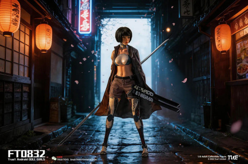 Pre-order the True1Toys Android Bill (Black Hair Ver.) FT0832 1/6 scale action figure. Secure this stunning cyberpunk collectible at HobbyGalaxy.com.