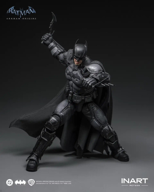 Pre-order the INART Batman: Arkham Origins (Battle Damaged Ver.) 1/12 scale action figure (MAG-G0007). Secure the Dark Knight at HobbyGalaxy.com.