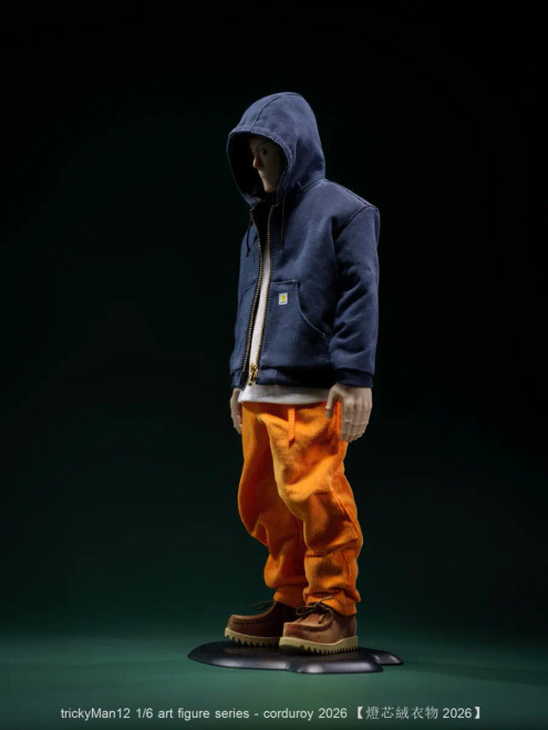 Pre-order the trickyMan12 Corduroy 2026 Series Style C 1/6 Scale Art Figure (FB-10120-1C) at HobbyGalaxy.com. Secure this unique urban collectible today!