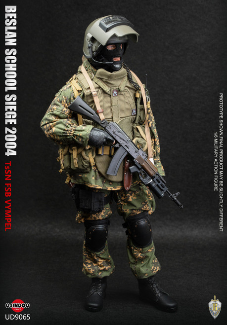 Pre-order the UJINDOU FSB Vympel - Beslan School Siege 2004 1/6 Scale Action Figure (UD9065) at HobbyGalaxy.com. Secure this highly detailed military collectible today!
