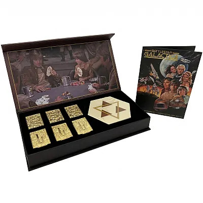 Pre-order the Factory Entertainment Battlestar Galactica (1978) Cubits & Pyramid Set Prop Replica at HobbyGalaxy.com. Secure this classic sci-fi collectible!