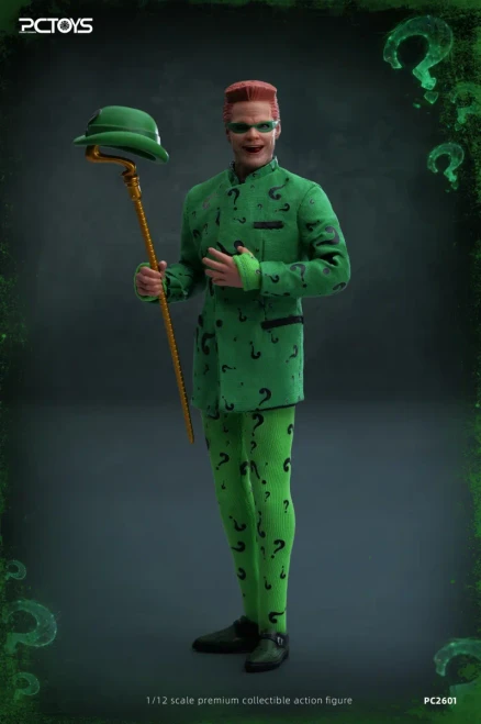 Pre-order the PCToys 1/12 Scale Mr. Question Mark Action Figure (PC2601) at HobbyGalaxy.com. Secure this highly detailed collectible villain figure today!