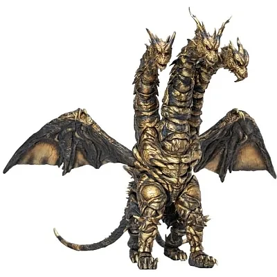 Pre-order the massive HIYA Toys EXQUISITE BASIC Series Keizer Ghidorah 14" Action Figure from Godzilla Final Wars at HobbyGalaxy.com. Secure this 2004 kaiju today!