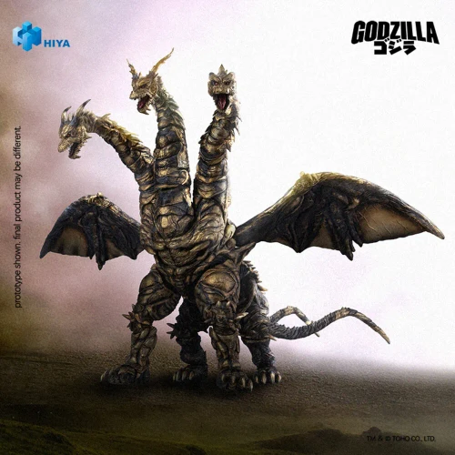 Pre-order the massive HIYA Toys EXQUISITE BASIC Series Keizer Ghidorah 14" Action Figure from Godzilla Final Wars at HobbyGalaxy.com. Secure this 2004 kaiju today!