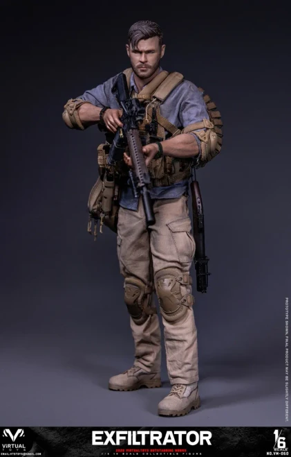 Pre-order the highly detailed Virtual Toys (VTS) Exfiltrator 1/6 Scale Action Figure (VM-060) at HobbyGalaxy.com. Secure this elite tactical collectible today!