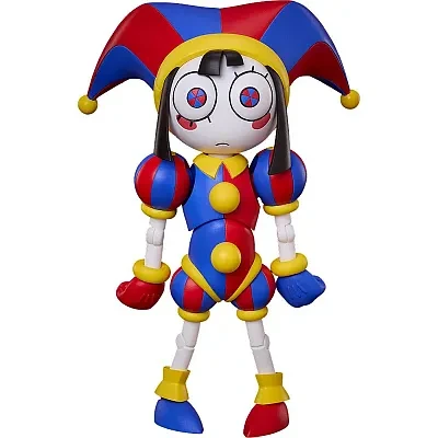 Pre-order the figma Pomni (SP-176) from The Amazing Digital Circus! This fully articulated figure features 4 interchangeable face plates, the iconic "Bleep" accessory, and a figma stand. A must-have for TADC collectors!