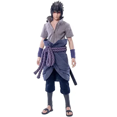 Pre-order the Rocket Toys Sasuke Uchiha 1/6 scale figure (ROC-017) from Naruto: Shippuden. Features a highly articulated body, Kusanagi sword, and Chidori effects.