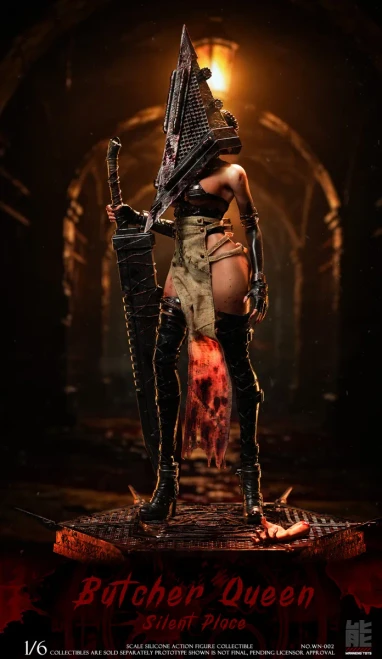 Pre-order the WANNENG TOYS 1/6 Butcher Queen Silicone Action Figure (NO.WN-002B) at HobbyGalaxy.com. Secure this premium horror collectible today!