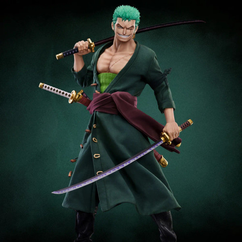 Pre-order the Jimei Palace x Cosmic Creations One Piece Roronoa Zoro 1/6 scale action figure (Standard Version) at HobbyGalaxy.com. Premium silicone body and die-cast swords.