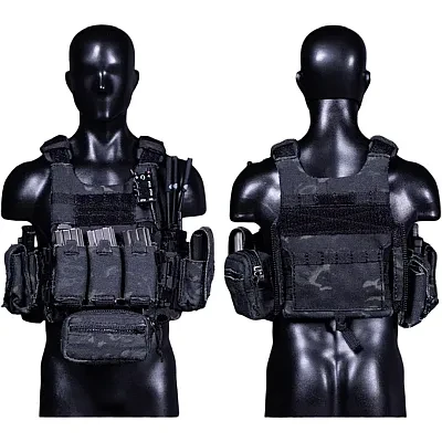 Upgrade your 1/6 scale figures with the DAMTOYS Vertexarms Order Series Tactical Low-Profile Plate Carrier (MCBK) VSF02-A at HobbyGalaxy.com.