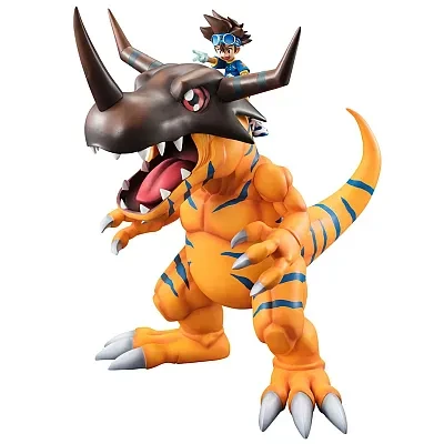 Pre-order the Megahouse Precious G.E.M. Digimon Adventure Greymon & Taichi Yagami figure (Rerun) at HobbyGalaxy.com. Don't miss this iconic duo!