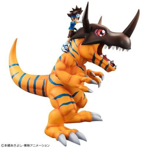 Pre-order the Megahouse Precious G.E.M. Digimon Adventure Greymon & Taichi Yagami figure (Rerun) at HobbyGalaxy.com. Don't miss this iconic duo!