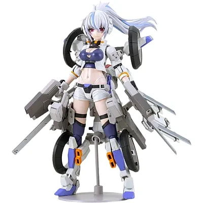 Pre-order the Kotobukiya Frame Arms Girl Second Jive model kit with transforming bike at HobbyGalaxy.com. Secure this stunning white wolf mecha girl!