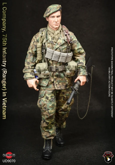 Pre-order the highly detailed UJINDOU US Army 101st Airborne LRRP Vietnam War 1/6 scale action figure (UD9070). Secure yours at HobbyGalaxy.com!