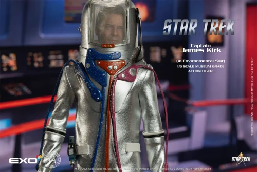 Pre-order the museum-quality EXO-6 Star Trek: TOS Captain James T. Kirk Environmental Spacesuit 1/6 scale action figure today at HobbyGalaxy.com!