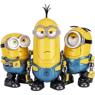 Pre-order the Blitzway Carbotix Pop Minions Trio Action Figure Set DX Ver. featuring Bob, Stuart, & Kevin today at HobbyGalaxy.com!