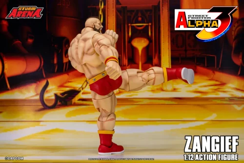 Pre-order the massive Storm Arena Street Fighter Alpha 3 Zangief 1/12 scale action figure by Storm Collectibles today at HobbyGalaxy.com!