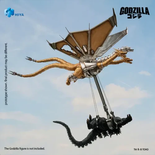 Pre-order the massive HIYA Toys EXQUISITE BASIC Godzilla vs. King Ghidorah (1991) Mecha King Ghidorah action figure! Secure yours at HobbyGalaxy.com.