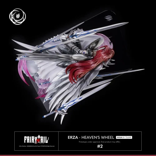Pre-order the Tsume Art Fairy Tail Erza Scarlet - Heaven's Wheel 1/6 scale statue! Secure this Titania Ikigai piece today at HobbyGalaxy.com.