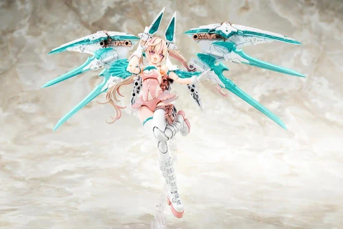 Pre-order the Kotobukiya Megami Device Desire Maiden Raider Sugar Glaze model kit! Secure this sweet pastel mecha girl today at HobbyGalaxy.com.