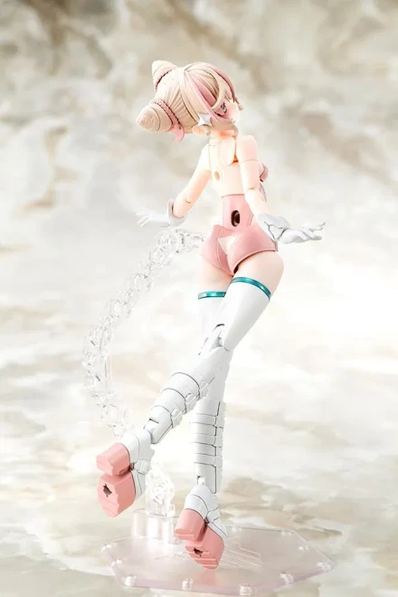 Pre-order the Kotobukiya Megami Device Desire Maiden Raider Sugar Glaze model kit! Secure this sweet pastel mecha girl today at HobbyGalaxy.com.