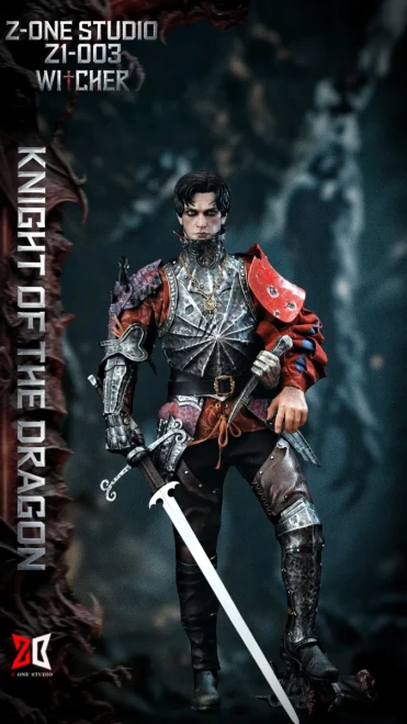 Pre-order the Z-ONE STUDIO 1/6 Alloy Witcher Knight of the Dragon Figure (Z1-003) at HobbyGalaxy.com. Features diecast alloy armor, weapons & accessories. Fast, safe shipping!