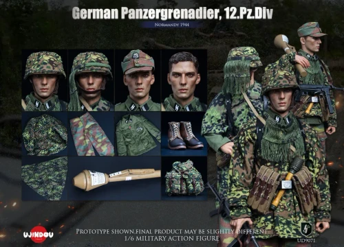 Pre-order the UJINDOU 1/6 WWII German Panzergrenadier 12.Pz.Div Normandy 1944 (UD9071) at HobbyGalaxy.com. Highly detailed fabric uniform, gear & weapons!