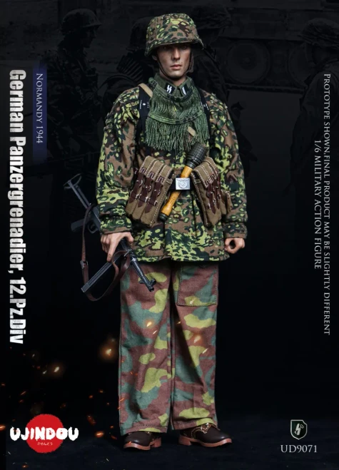 Pre-order the UJINDOU 1/6 WWII German Panzergrenadier 12.Pz.Div Normandy 1944 (UD9071) at HobbyGalaxy.com. Highly detailed fabric uniform, gear & weapons!