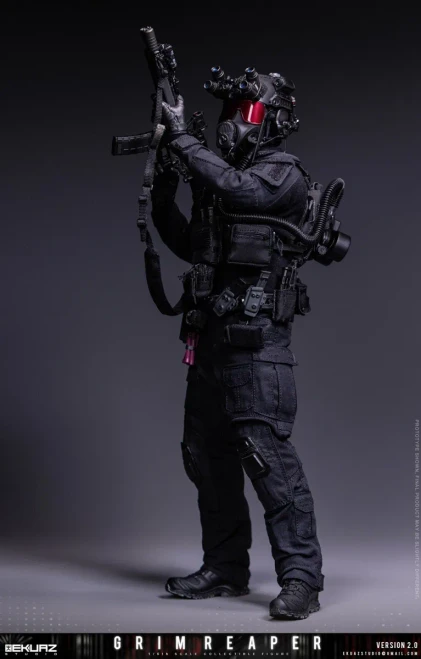 Pre-order the EKUAZ STUDIO Grim Reaper 2.0 Elite Guard 1/6 Figure (EKS015) at HobbyGalaxy.com. Features MCX rifle, night vision gear & tactical vest.