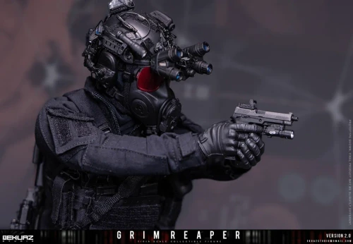 Pre-order the EKUAZ STUDIO Grim Reaper 2.0 Elite Guard 1/6 Figure (EKS015) at HobbyGalaxy.com. Features MCX rifle, night vision gear & tactical vest.