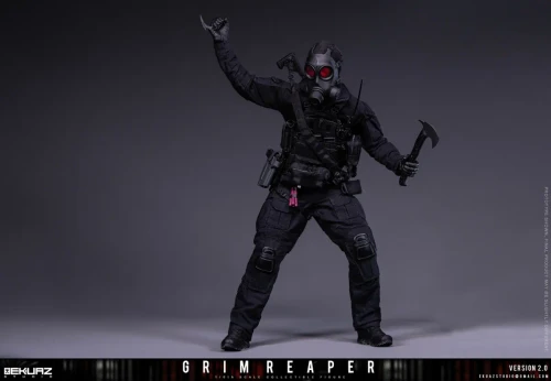 Pre-order the EKUAZ STUDIO Grim Reaper 2.0 Elite Guard 1/6 Figure Deluxe (EKS015S) at HobbyGalaxy.com. Features MCX rifle, night vision gear & tactical vest.