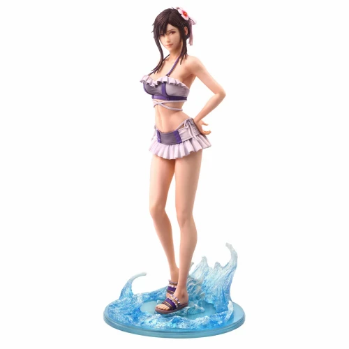 Pre-order the Square Enix Final Fantasy VII Rebirth Tifa Lockhart (Swimsuit Ver.) Static Arts Statue at HobbyGalaxy.com. Features water display base.