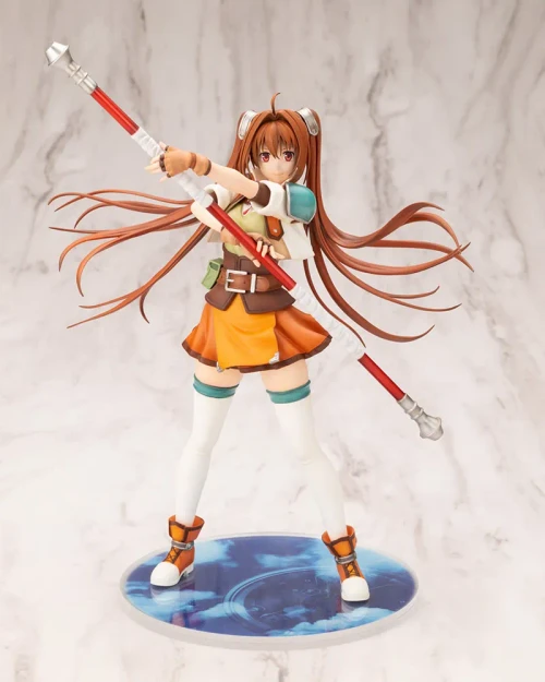Pre-order the Kotobukiya Legend of Heroes Trails in the Sky SC Estelle Bright 1/8 Scale Figure at HobbyGalaxy.com. Features staff & key visual pose.