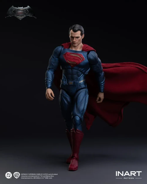 Pre-order the INART Batman v Superman: Dawn of Justice Superman 1/12 Scale Figure at HobbyGalaxy.com. Features tailored fabric suit, cape & base.