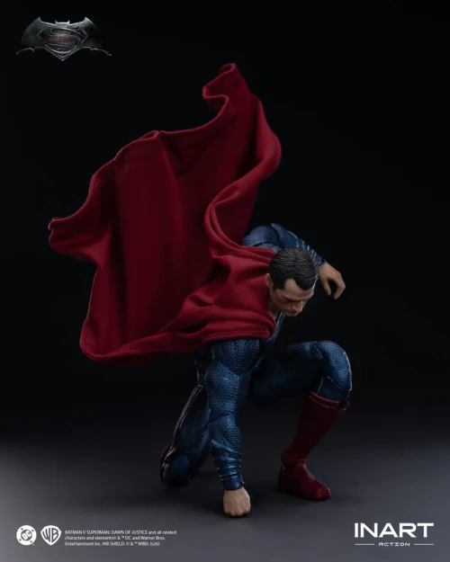 Pre-order the INART Batman v Superman: Dawn of Justice Superman 1/12 Scale Figure at HobbyGalaxy.com. Features tailored fabric suit, cape & base.