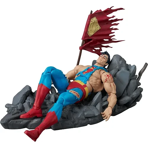 Pre-order the Medicom MAFEX Superman (The Death of Superman) 1/12 scale action figure at HobbyGalaxy.com. Features torn suit, cape & stand.