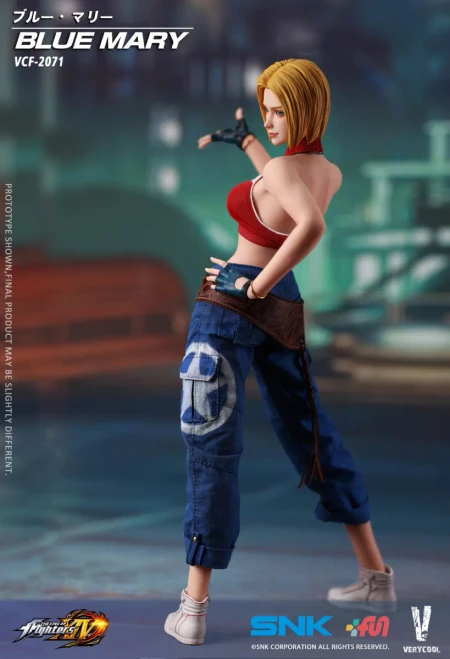 Pre-order the VeryCool Toys The King of Fighters XIV Blue Mary 1/6 Scale Figure VCF-2071 at HobbyGalaxy.com. Features seamless body & denim outfit.