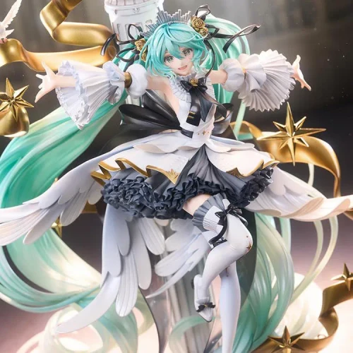 Pre-order the Good Smile Company Hatsune Miku Symphony: 10th Anniversary Ver. 1/7 scale figure at HobbyGalaxy.com. Features orchestra key visual design.