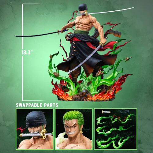Pre-order the Jimei Palace One Piece Legendary Straw Hat Crew Roronoa Zoro 1/6 Statue (Premium Ver.) at HobbyGalaxy.com. Authentic licensed resin.