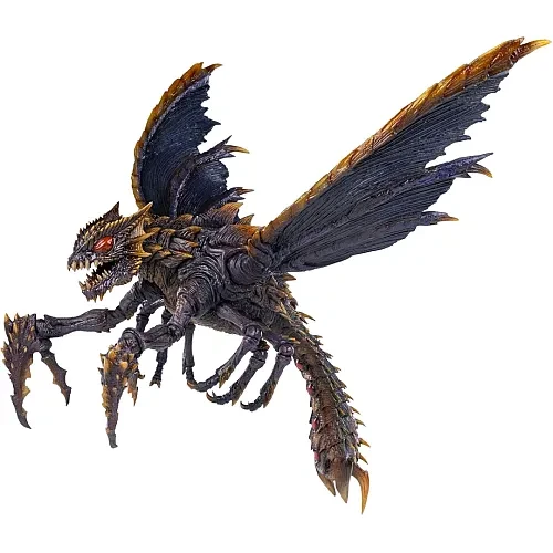 Pre-order the HIYA Toys EXQUISITE BASIC Godzilla vs. Megaguirus (2000) Megaguirus figure at HobbyGalaxy.com. Features flight stand & articulated wings.
