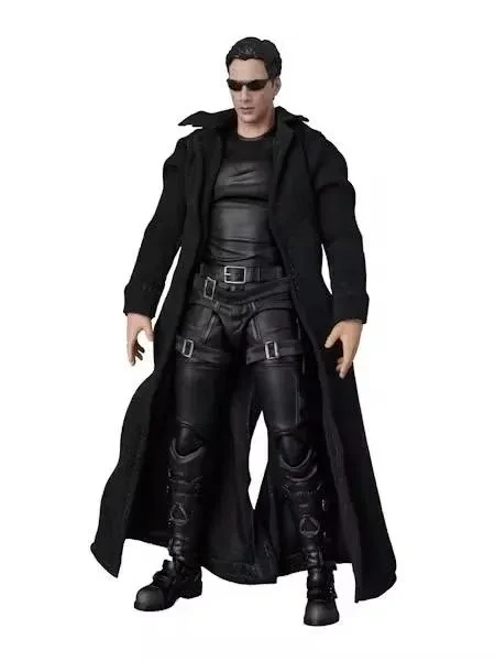 Pre-order the Medicom MAFEX No. 332 The Matrix Neo 1/12 Scale Action Figure at HobbyGalaxy.com! Features tailored fabric coat, full arsenal, and bullet effects.