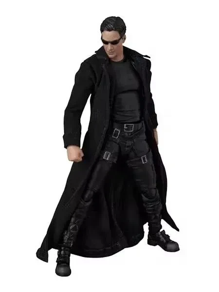 Pre-order the Medicom MAFEX No. 332 The Matrix Neo 1/12 Scale Action Figure at HobbyGalaxy.com! Features tailored fabric coat, full arsenal, and bullet effects.