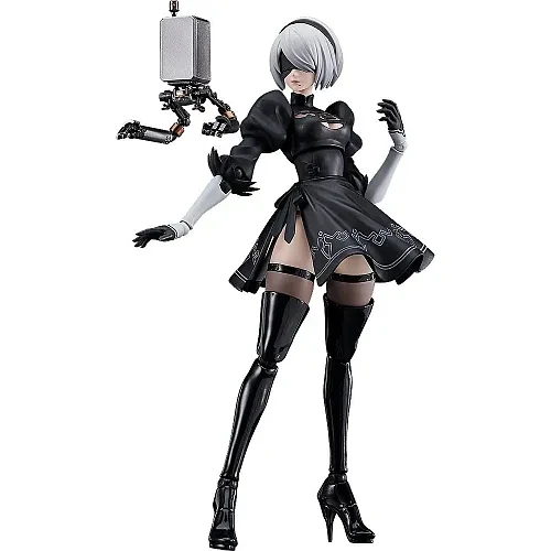 Buy the Max Factory NieR:Automata Ver1.1a figma 2B (YoRHa No.2 Type B) action figure rerun at HobbyGalaxy.com. Poseable 160mm figure with weapons, Pod 042, and accessories.
