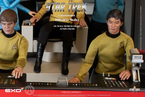 Pre-order the EXO-6 Star Trek: The Original Series Lieutenant Hikaru Sulu 1/6 scale action figure at HobbyGalaxy.com. High-end collector figure.
